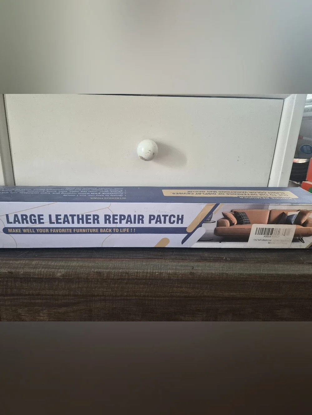 New Oaz - Large Leather Repair Patch in Brown